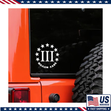Molon Labe 1776 2nd Amendment Stars Vinyl Decal Sticker Whitecolor White
