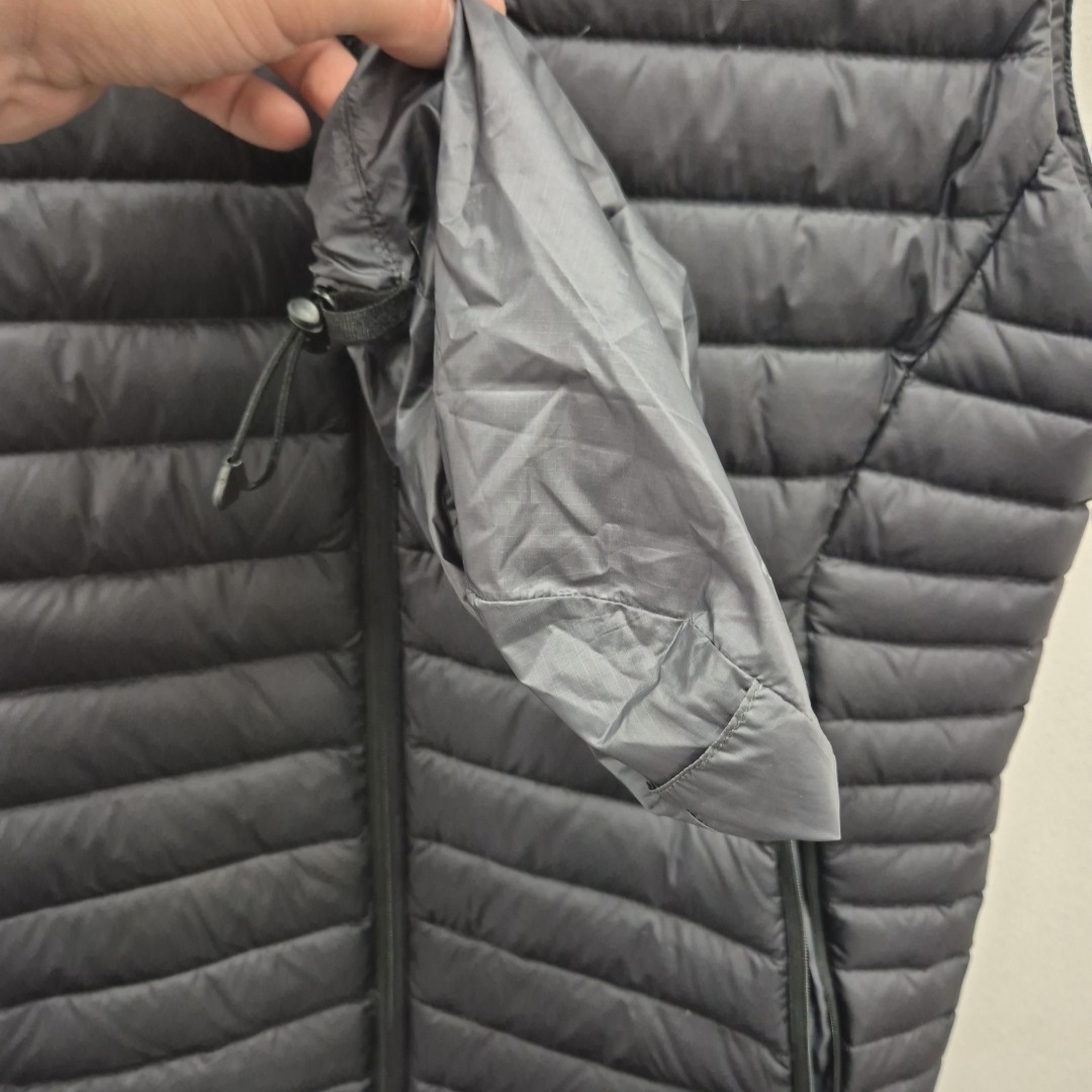 Rab Mens Microlight Down Zip Vest Gilet Bodywarmer Pertex Nikwax Black Small d image 5