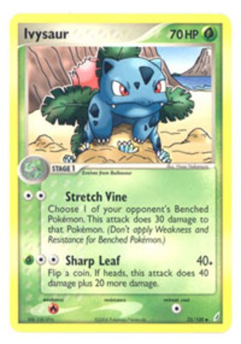 Ivysaur - 35/100 - Uncommon NM, English Pokemon EX Crystal Guardians