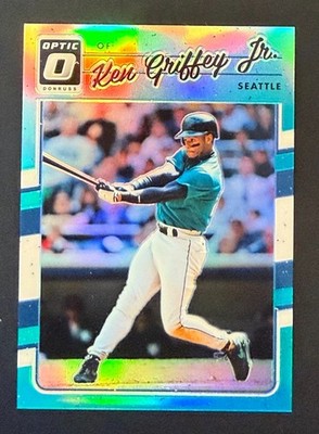 ks 2017 Panini Donruss Optic Ken Griffey Jr #159 Aqua Holo Prizm /299 Mariners