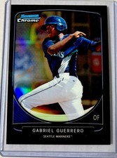 2013 Bowman - Prospects Chrome Gabriel Guerrero #BCP91 Black Refractor /99 (RC)