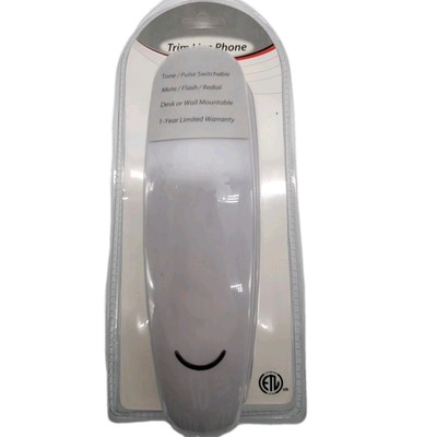 Intertek Corded White Trim Line Push Button Telephone Model ATC-161 NEW SEALED