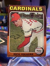 1975 Topps Rich Folkers St. Louis Cardinals #98 MLB Baseball Card Base Set