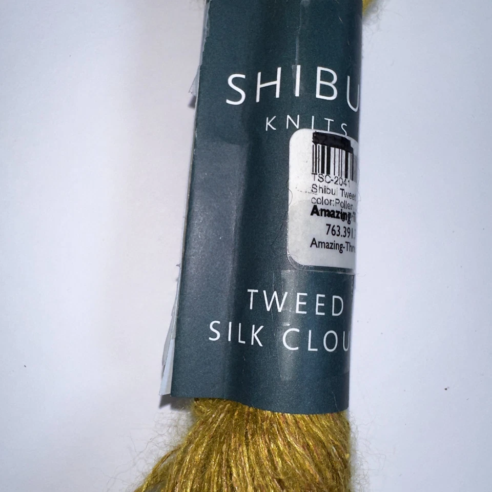 Shibui Tejidos Hilo Tweed Seda Nube Polen 2041 DyeLot 1537 Silk Kid Mohair Japón Foto 4 de 4