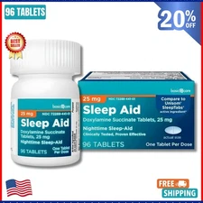 Basic Care Sleep Aid, Doxylamine Succinate Tablets, 25 mg, 96 Count