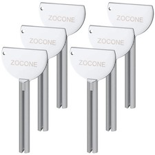 Toothpaste Squeezer, 6pcs Metal Tube Squeezer Key Stainless Steel Toothpaste ...