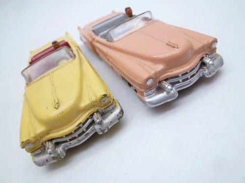 VINTAGE DINKY TOYS 131 CADDILAC ELDORADO PAIR 1956-61 CLEAN