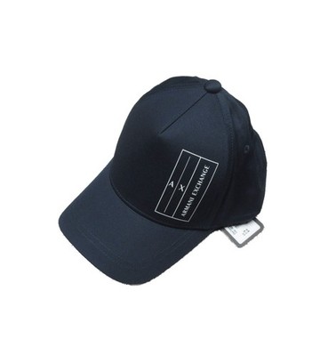 Armani Exchange Men's Navy Graphic Logo Adjustable Baseball Hat