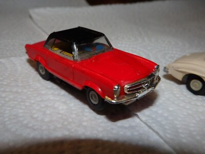 Voiture FALLER AMS HO – Mercedes 230 SL Bleu Toit Gris, échelle 1/64, Slot Car