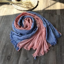 Unisex Scarf 100% Cotton Shawl Head Wraps Hijab Long Soft Scarves for Men Women