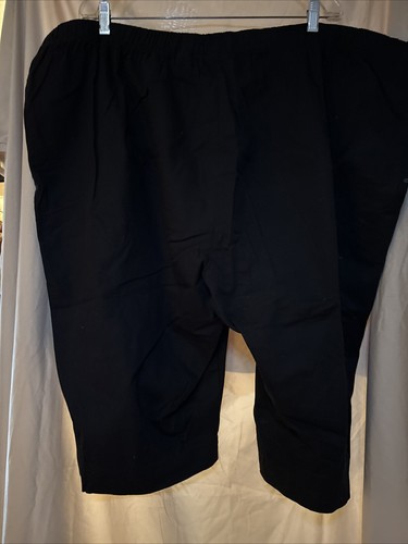 Just My Size Classic Black Stretch Capri Pants Plus Size 4X - Picture 3 of 5