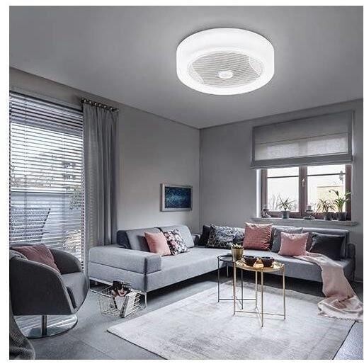 Ventilateur de plafond LED puissant 95W de 40cm à intensité variable - 2