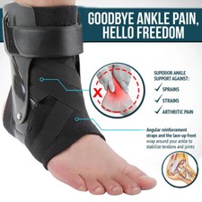 Medical Ankle Brace Support Compression Splint Stabilizer Pain Relief Foot Strap