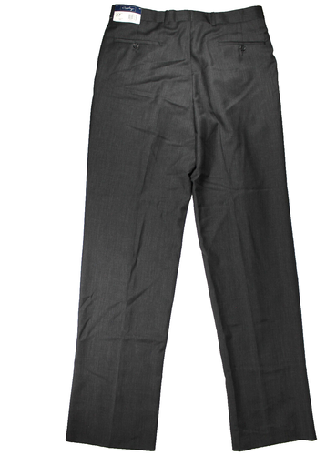 Pantalones de Vestir Coppley Alto Giro Para Hombre 36 Personalizados Lana A Medida Carbón Plisado NUEVOS - Imagen 7 de 11