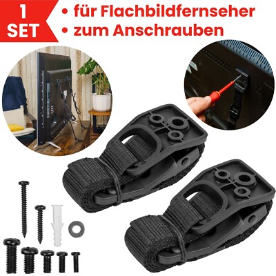 TV Kippsicherung zum Anschrauben Fernseher Regal Schrank Kinder Kippschutz Möbel