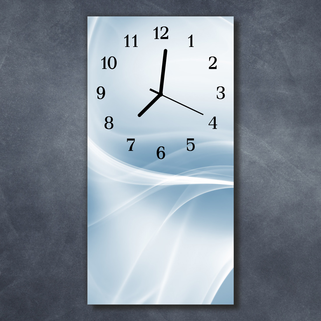 Edelstahl Gebürstet Wanduhr Edelstahl Eckig Analoge Funk-Wanduhr