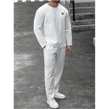 Mens Oversized Sweatsuits 2 Piece Sport Tracksuit Jogger Sweat Suits Outfits