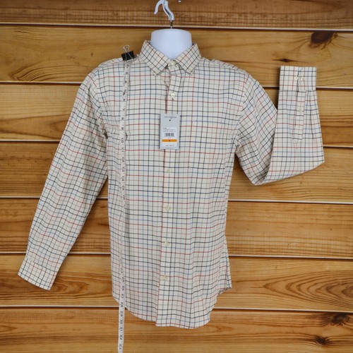 Van Heusen Long Sleeve Button Down Shirt Mens Sz S Multicolor Checks Regular NEW - Picture 3 of 9
