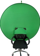 58" Green Screen Backdrop Collapsible Round Background For Chair Studio Photo