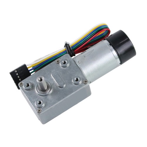 DC6V-24V JGY370 Turbo Worm Caja de engranajes Motor de engranajes de reducción de velocidad con codificador Hall - Imagen 8 de 8