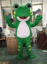 Halloween Frog Mascot Costume Suit Animal Dress Cosplay Party Game Adult Outfit