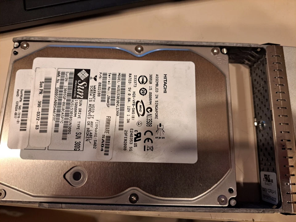 Sun 390-0372-03  540-7219-01   Hitachi HUS153030VLS300 300GB 15K SAS - Image 2 of 2