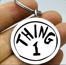 Dr Seuss Thing 1 Hot Cute Kid Keychain