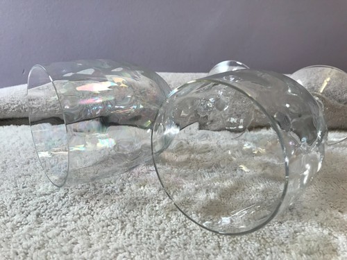 Fostoria set of 2 wine glasses optic OH2787 - Picture 6 of 7