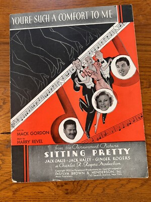 Sitting Pretty Sheet Music You're Such A Comfort To Me Ginger Rogers 1933