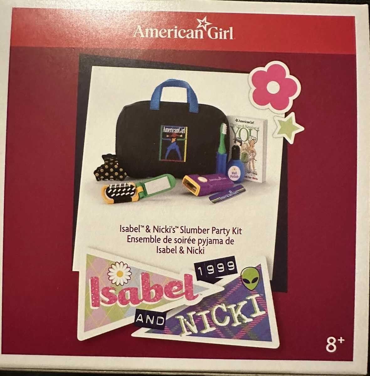 American Girl Isabel Nicki Slumber Party Kit NIB - NO MINI BOOK | eBay