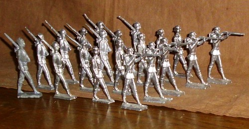 Militär 2. Weltkrieg-Zinn-/Bleifiguren?-20Stück-unbemalt-guter Zustand - Bild 5 von 7
