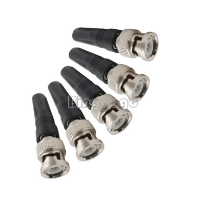 5Pcs Bnc Male Connector For Twist-On Coaxial Rg59 Cable CCTV Solderless plug