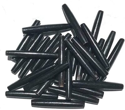 Genuine Hairpipe Bone: Black 4 sizes 100 pcs Hair Pipe Choker Beads