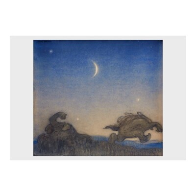 John Bauer - 'Wandering Trolls': Poster (16.5'' x 11.7'')
