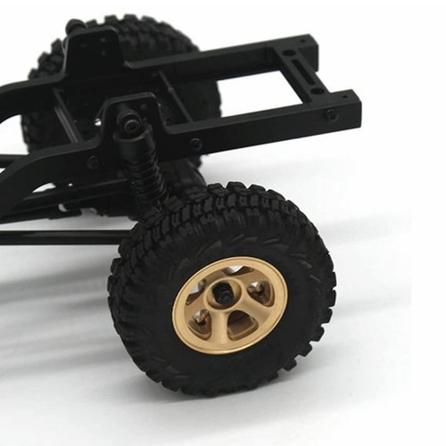 (Gold)4Pcs RC Beadlock Wheel Rim Hubs Adhesive Brass RC Car Upgrade LJ - Picture 22 of 24