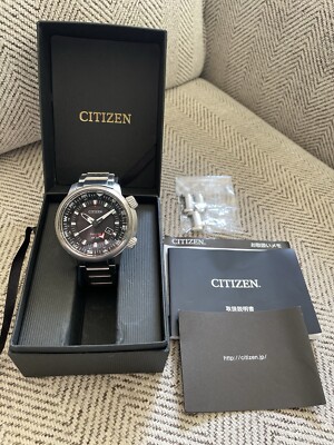 CITIZEN Dual Crown GMT Compressor Style B877-R005600 Black Dial