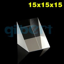 15x15x15mm Optical Glass Triangular Lsosceles Right Angle K9 Prism Lens