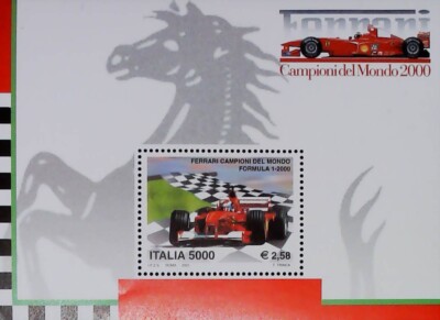 Ferrari World Champion 2000 Sheet MNH ** Italy 2001 14698