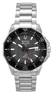 Bulova Marine Star Precisionist Datumsanzeige Edelstahl 96B434 200M Herrenuhr