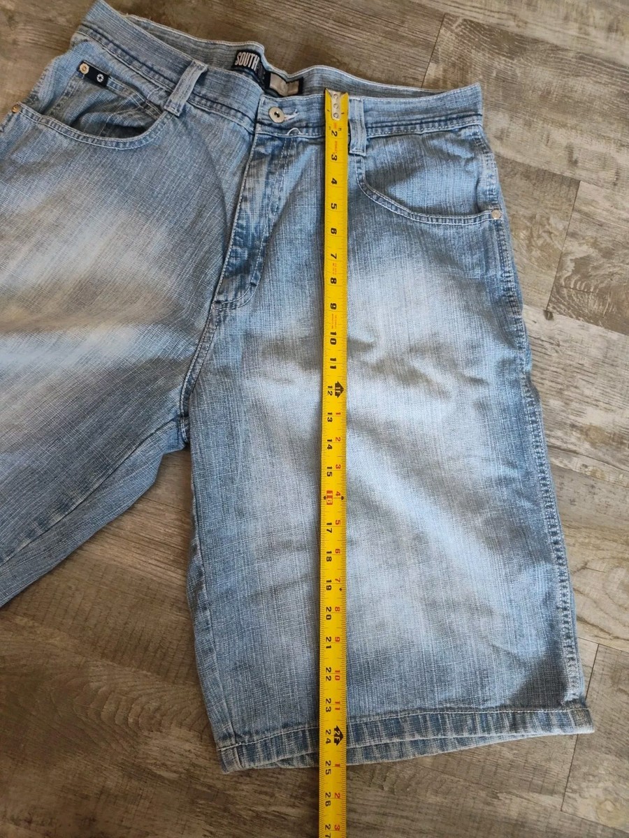 Vintage Southpole Jean Shorts Mens 36 Denim Jorts Baggy Wide Vintage Southpole Jean Shorts Mens 36 Denim Jorts Baggy Wide
