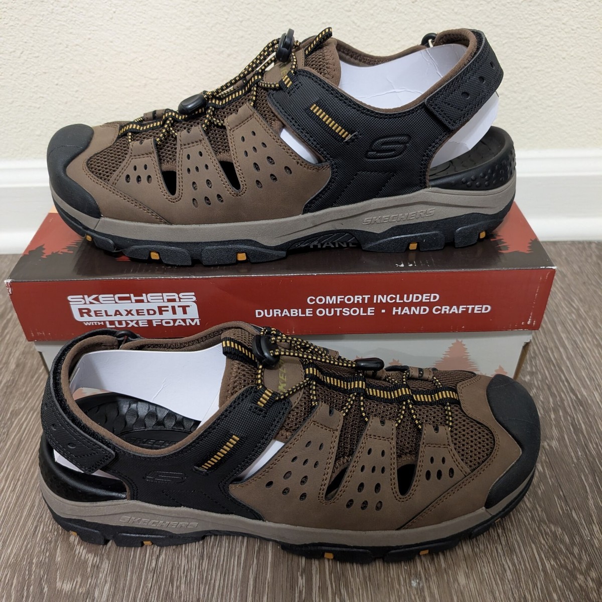 Skechers Mens Sandals Size 10 VEGAN Tresmen‎ Menard Relaxed 