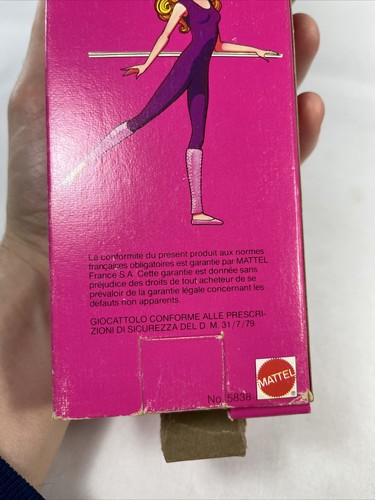 1982 Mattel Super Danse Bilingual Canada Barbie Doll Box Only Empyy #5838 - Picture 13 of 19