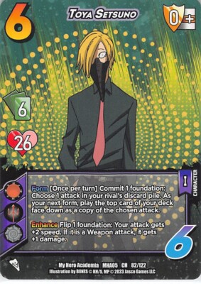 My Hero Academia Trading Card UniVersus MHA05 82/122 CH Toya Setsuno