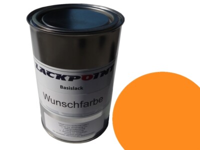 0,5 Liter Spritzfertigen Basislack RAL 1028 Melonengelb Autolack Lackpoint !