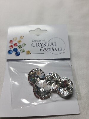 Swarovski Elements Crystal Passions , crystal, foil back, 14mm face (7384CY)