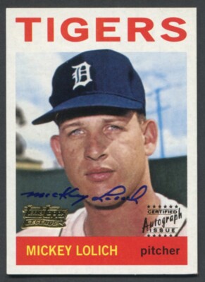 2001 Topps - Team Topps Legends MICKEY LOLICH Detroit Tigers AUTOGRAMM Auto