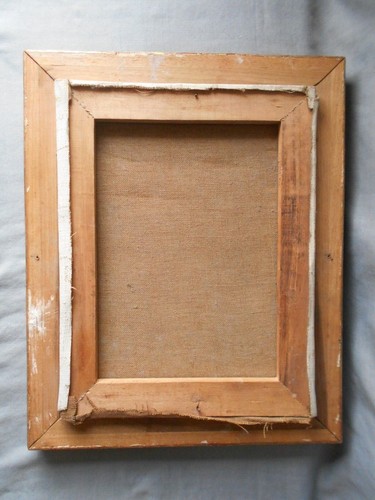 PETIT TABLEAU SCENE ANIMEE VILLAGEOISE ANIMEE SIGNE DIM. 34CM X 42.5CM - Picture 3 of 3