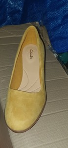 clarks womens yellow
