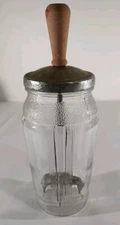 Vintage Food Chopper by Precision Products Handle Chopper & Glass Jar