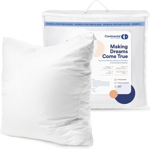 Continental Bedding Luxurious 100% Cotton Euro Throw Inserts - Picture 2 of 99